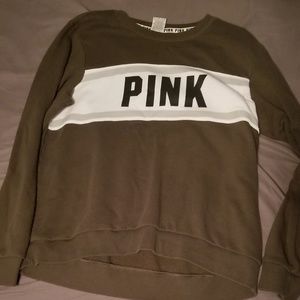 Green PINK sweater size large